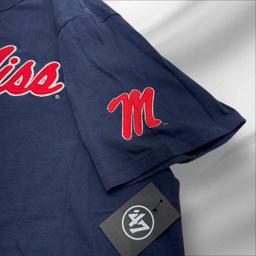 OLE MISS Men’s XXL Blue Short Sleeve Tee - Picture 3 of 4
